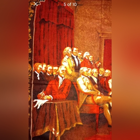 Beautiful Vintage 1976 Tapestry Signing of the 1876 Declaration of Independence. - Picture 5 of 10